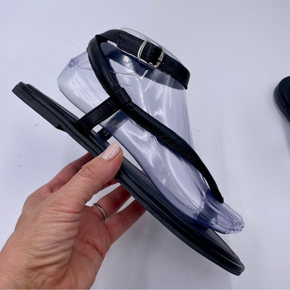 NEW Everlane Black Leather Endless Summer Ankle Strap Sandal in Size 7 - Picture 7 of 16
